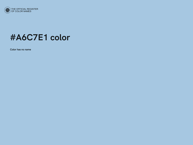 #A6C7E1 color image