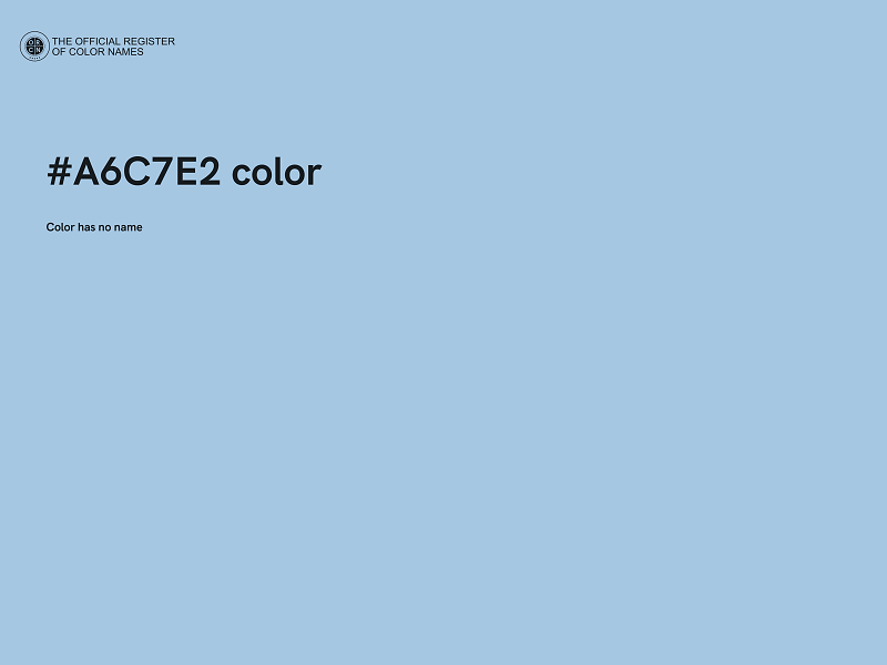 #A6C7E2 color image