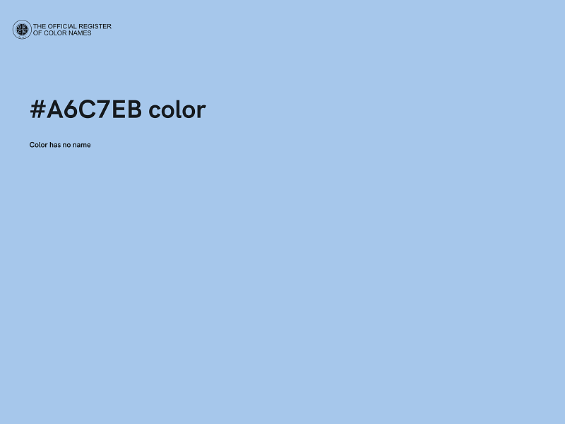 #A6C7EB color image