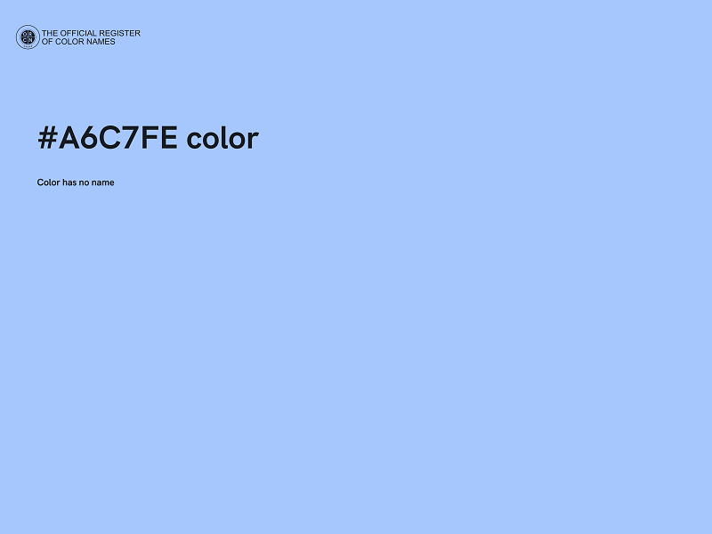 #A6C7FE color image