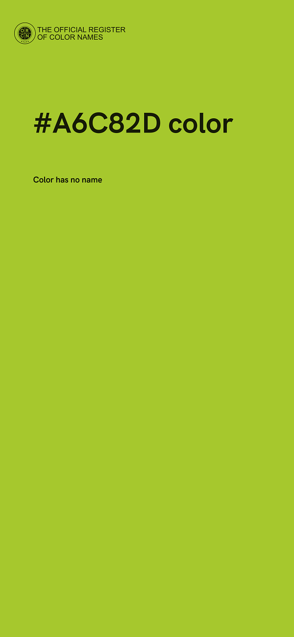 #A6C82D color image