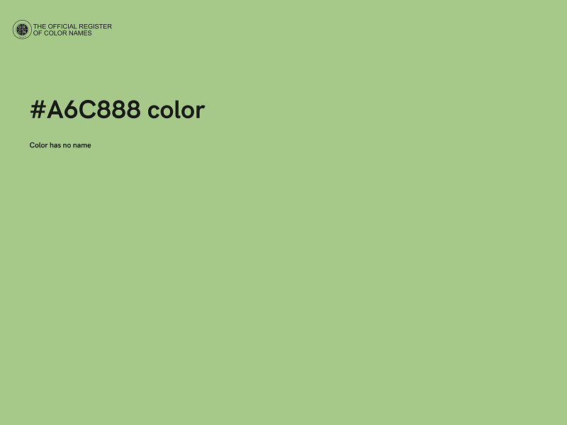 #A6C888 color image