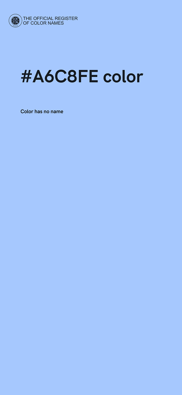 #A6C8FE color image