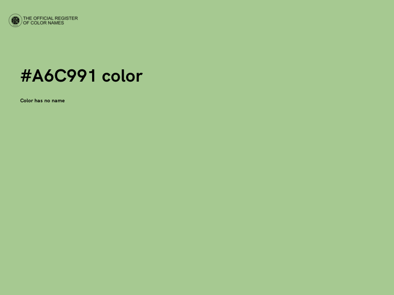 #A6C991 color image