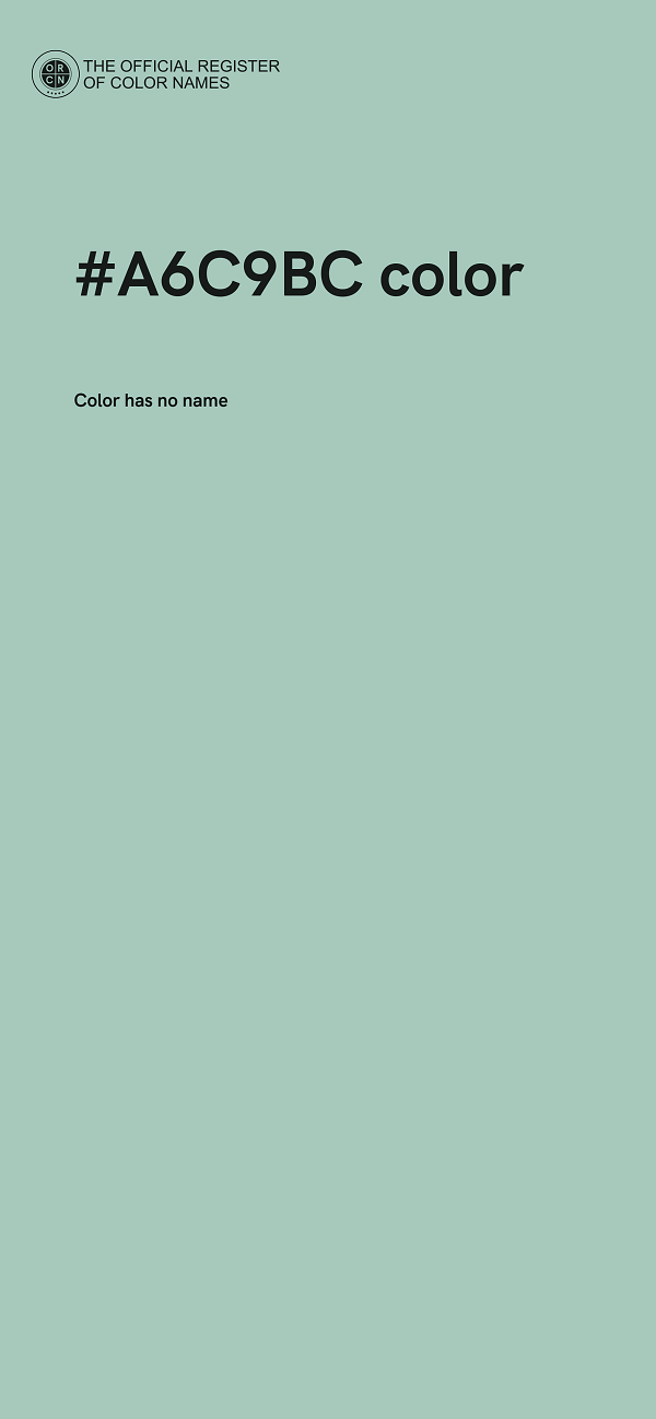 #A6C9BC color image