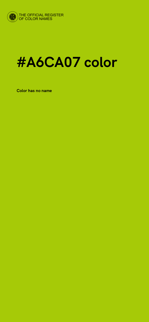 #A6CA07 color image