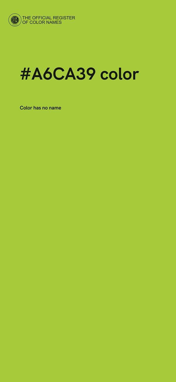 #A6CA39 color image