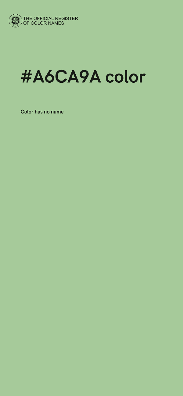 #A6CA9A color image