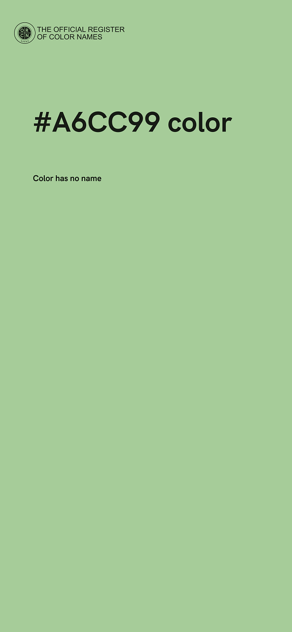 #A6CC99 color image