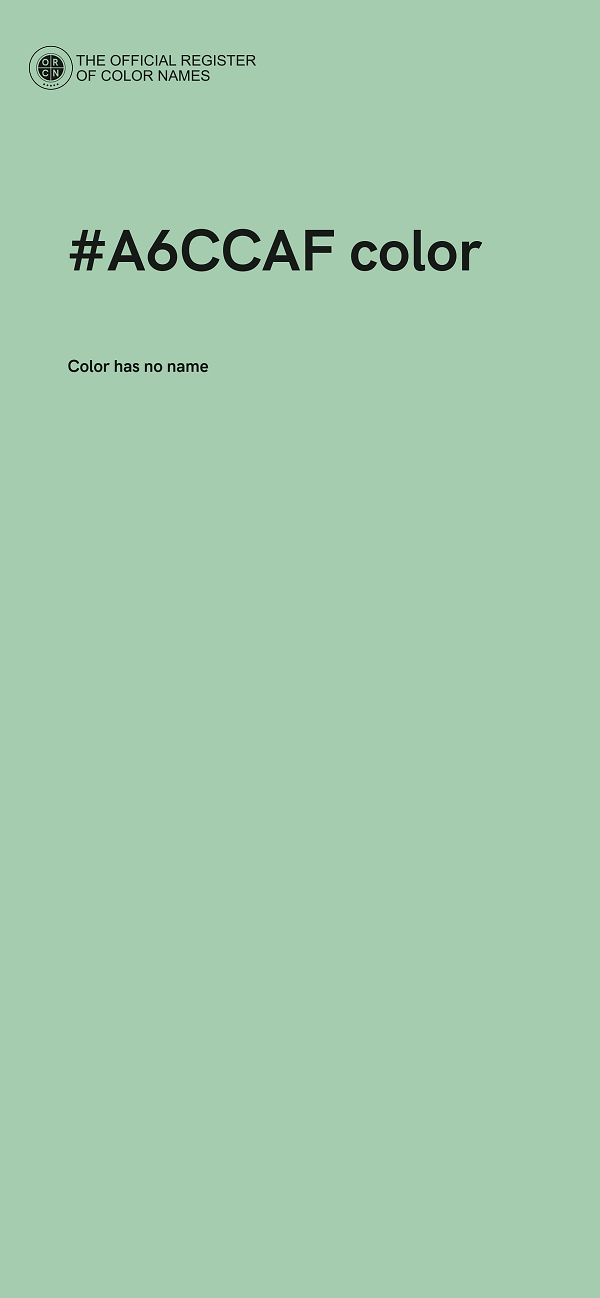 #A6CCAF color image