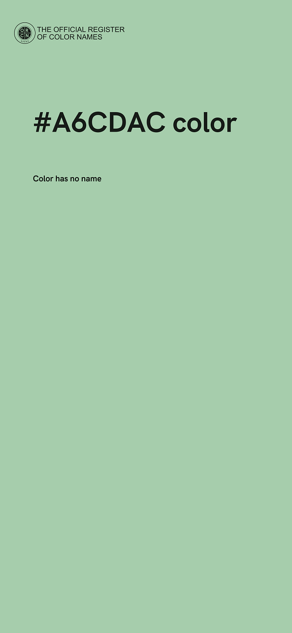 #A6CDAC color image