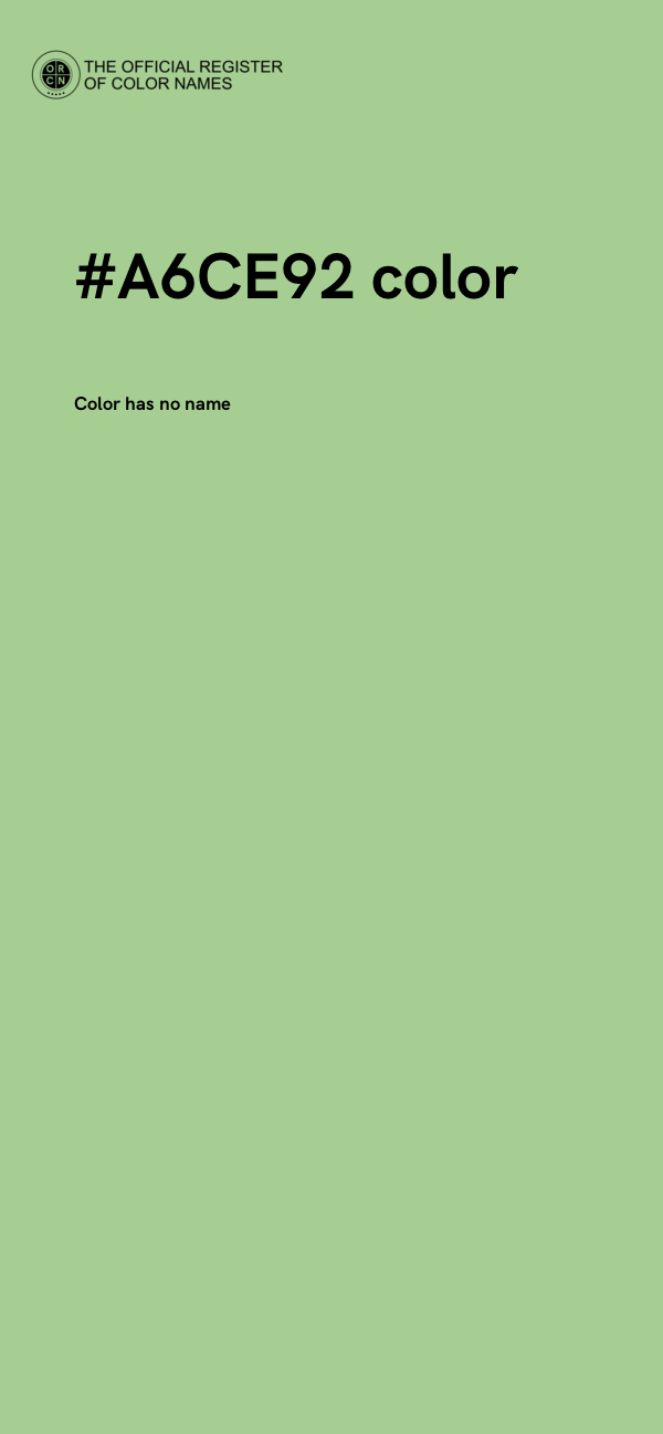 #A6CE92 color image