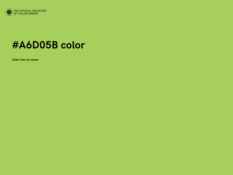 #A6D05B color image