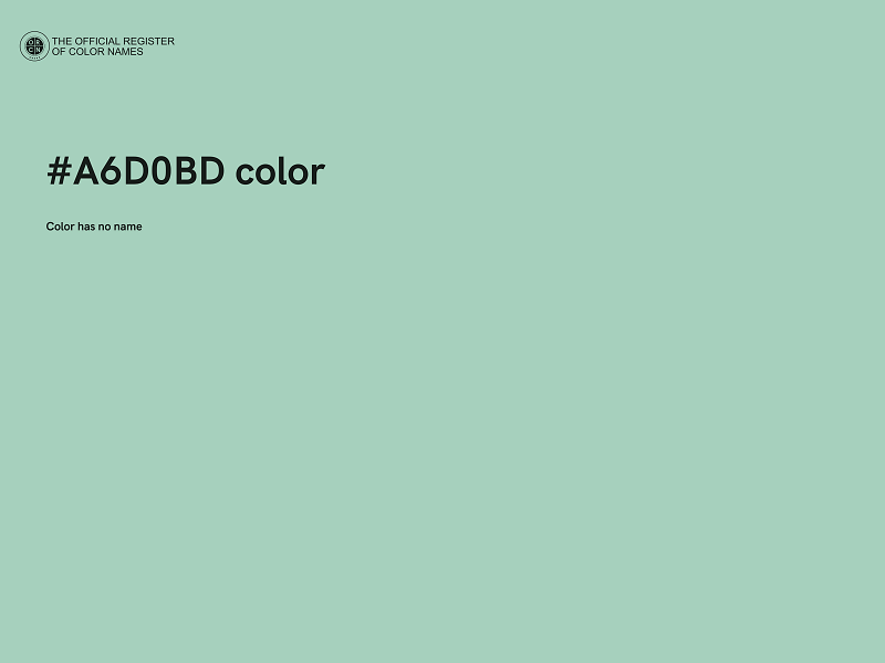 #A6D0BD color image