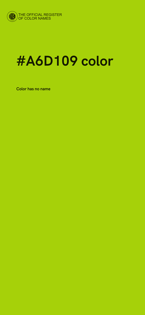 #A6D109 color image