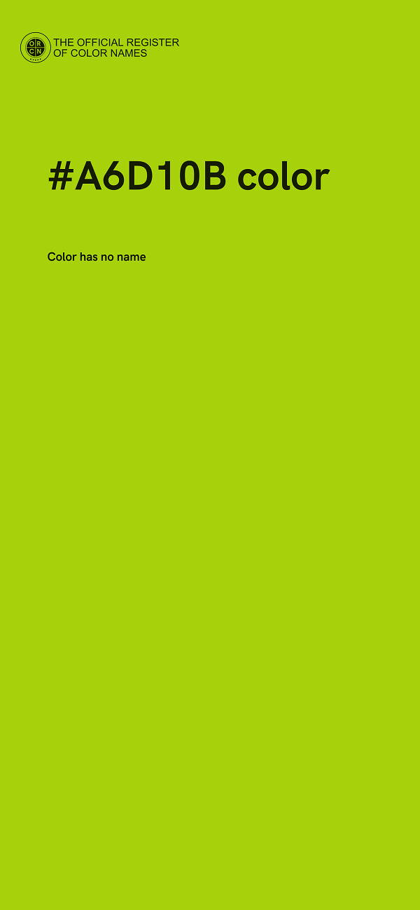 #A6D10B color image