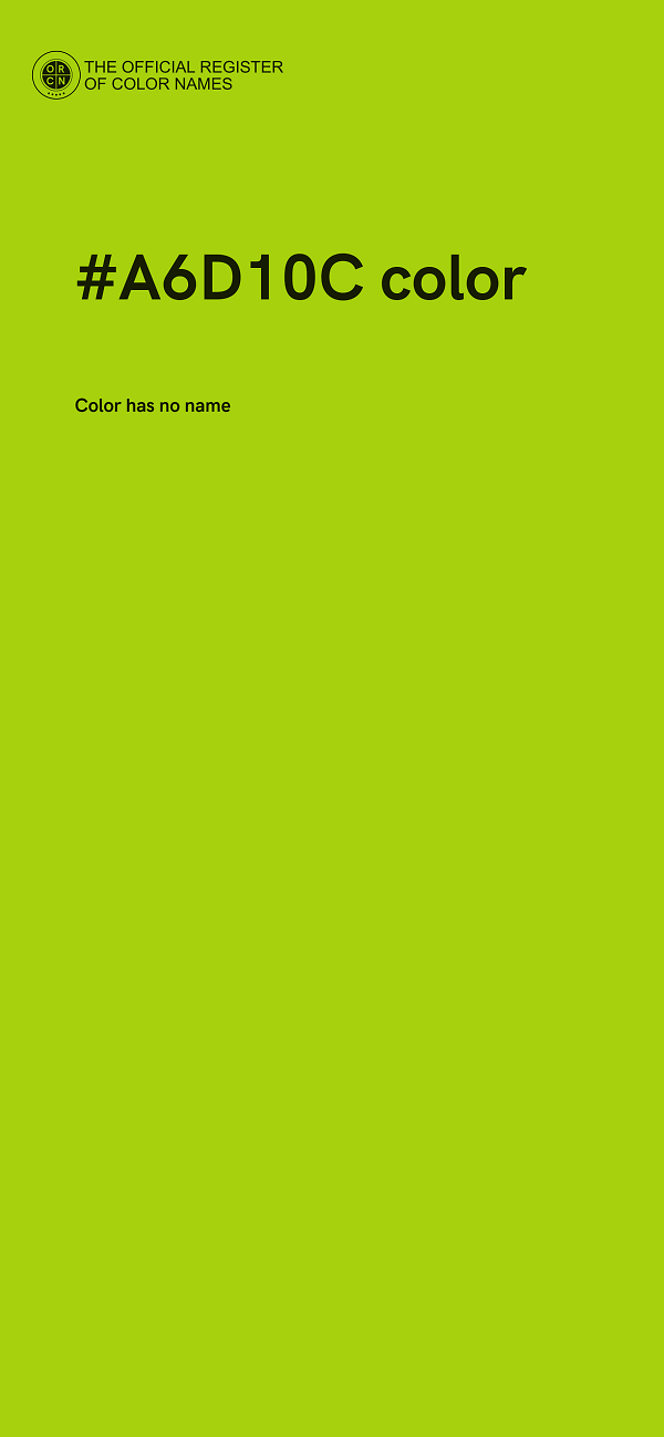 #A6D10C color image
