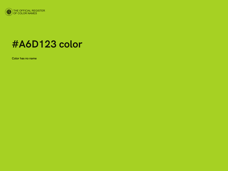 #A6D123 color image