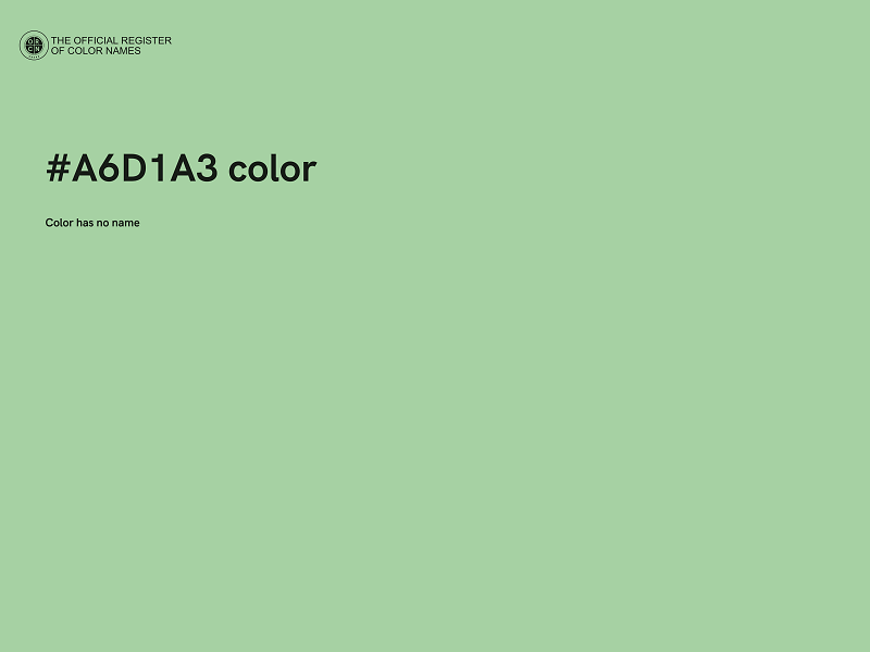 #A6D1A3 color image