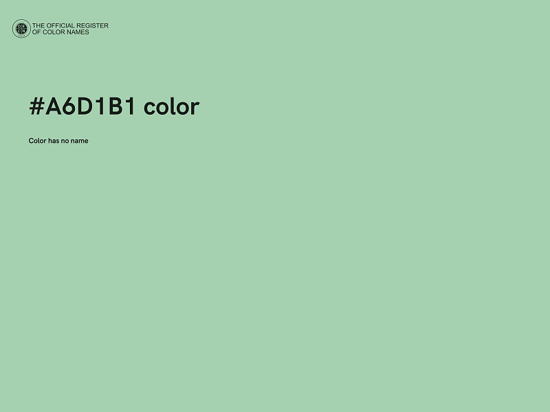 #A6D1B1 color image