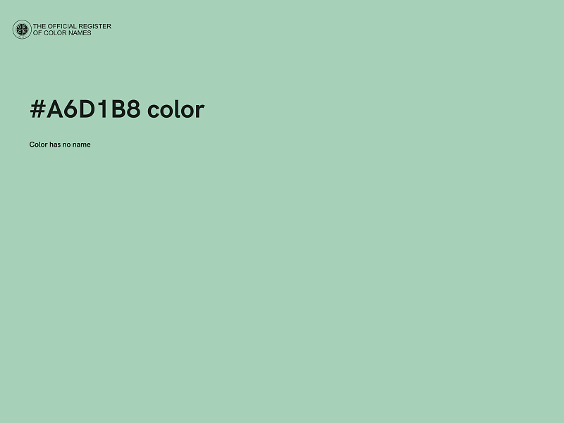 #A6D1B8 color image