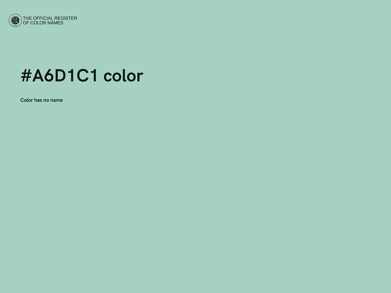 #A6D1C1 color image