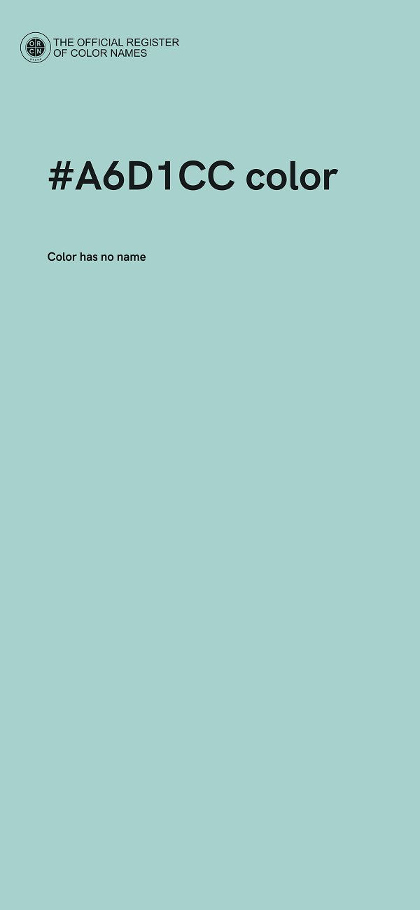 #A6D1CC color image