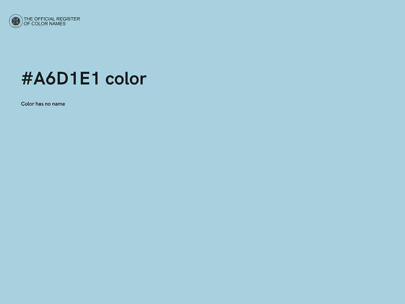 #A6D1E1 color image