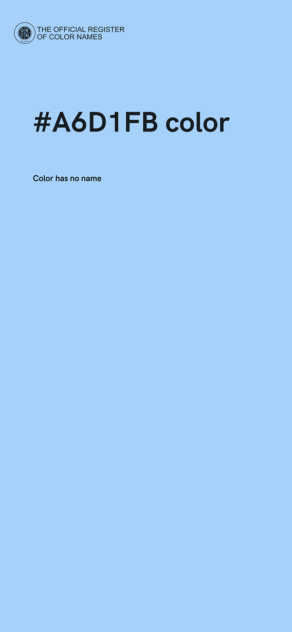#A6D1FB color image