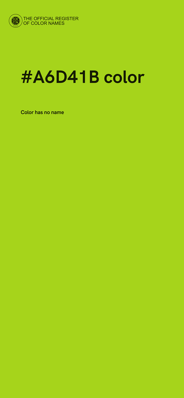 #A6D41B color image