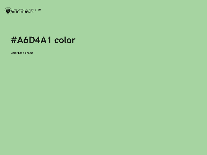 #A6D4A1 color image