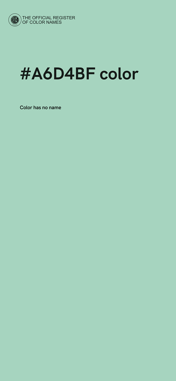 #A6D4BF color image