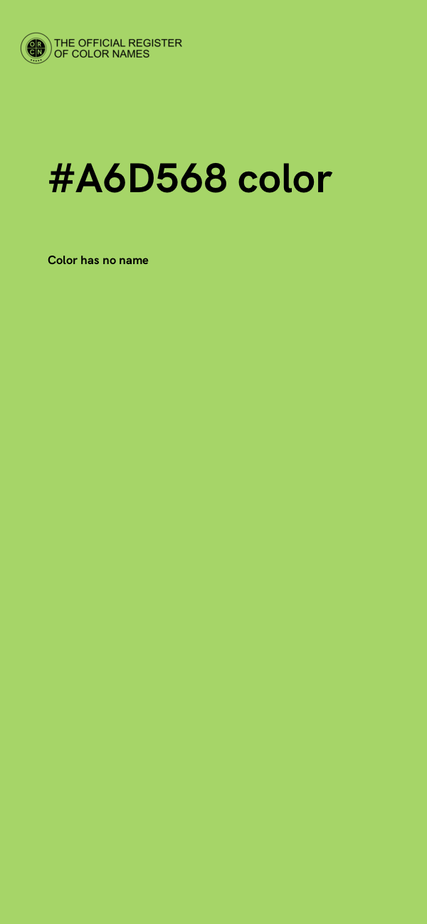#A6D568 color image