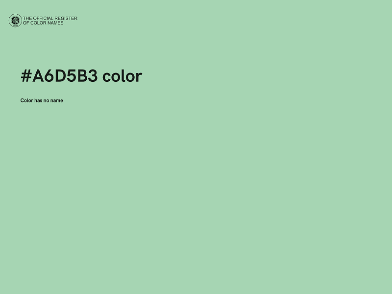 #A6D5B3 color image