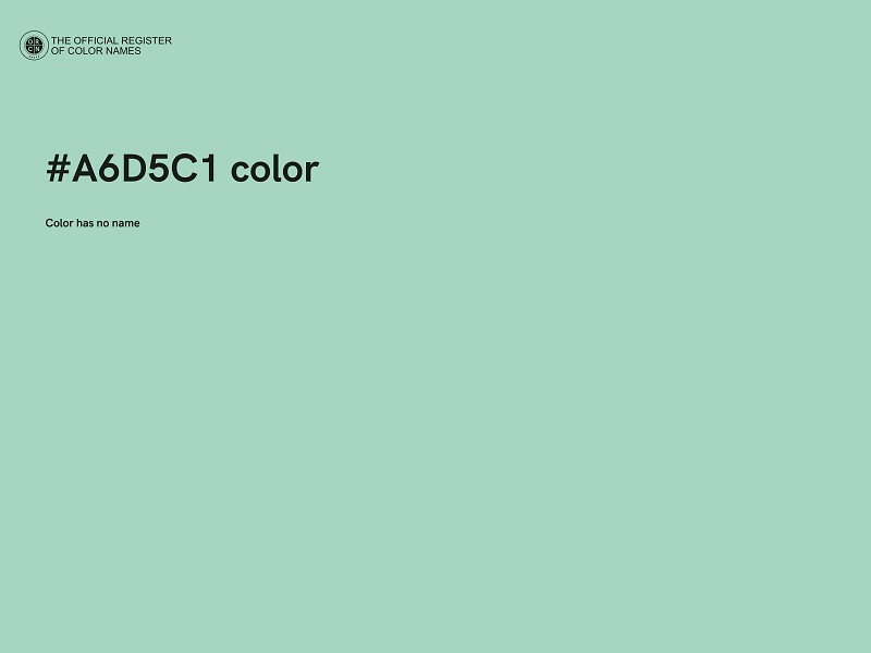 #A6D5C1 color image