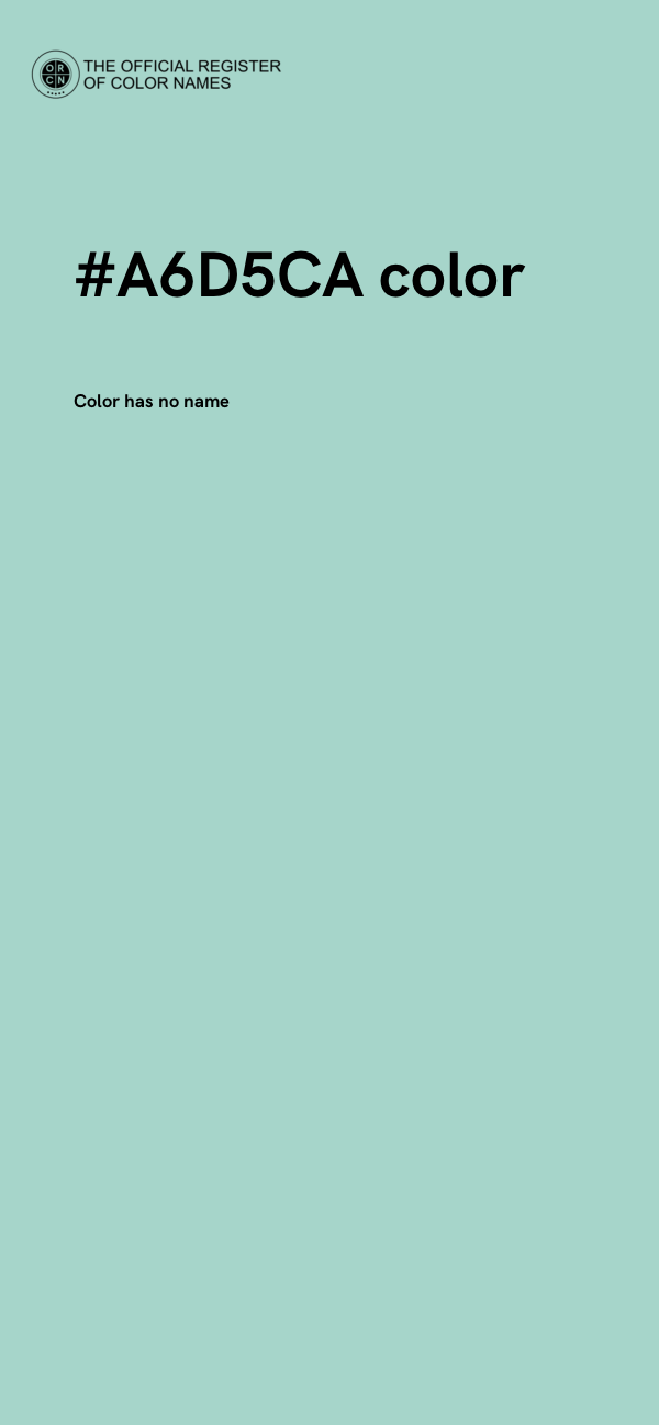 #A6D5CA color image