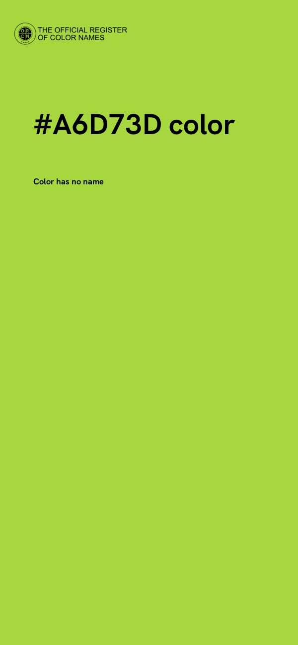 #A6D73D color image