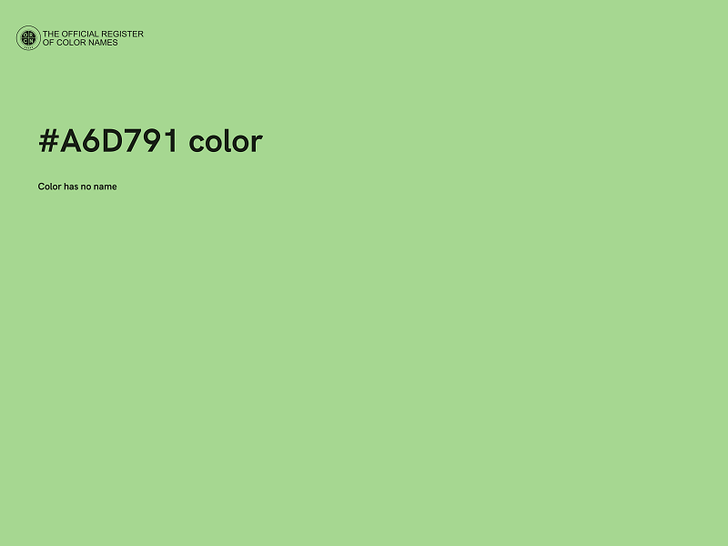 #A6D791 color image