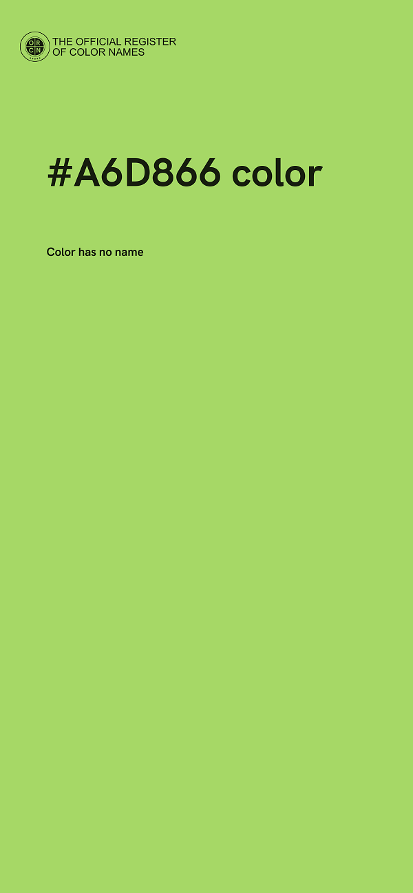 #A6D866 color image