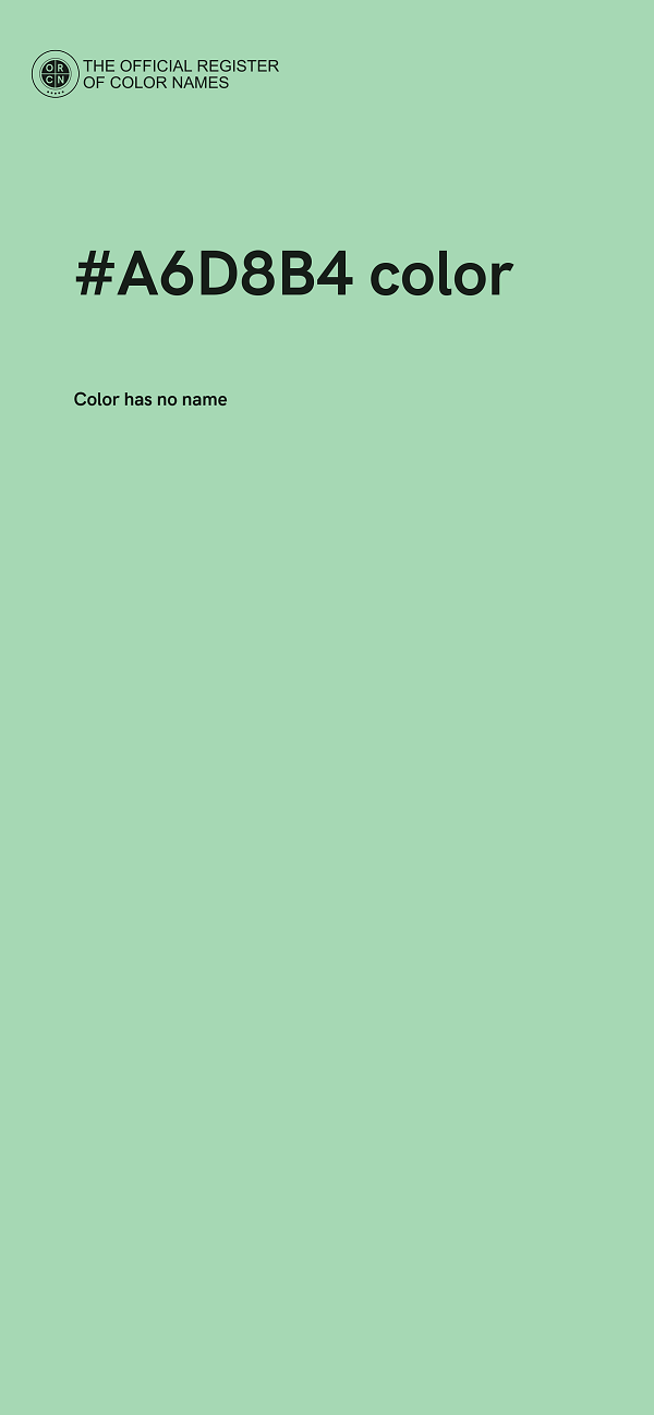 #A6D8B4 color image