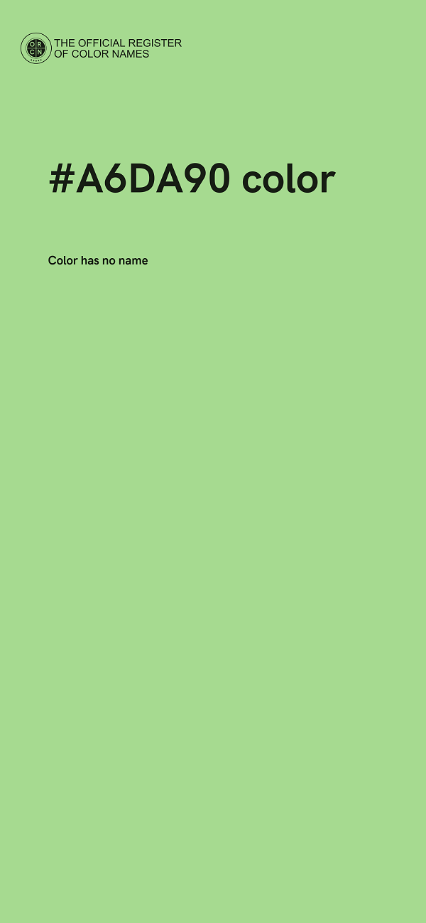 #A6DA90 color image