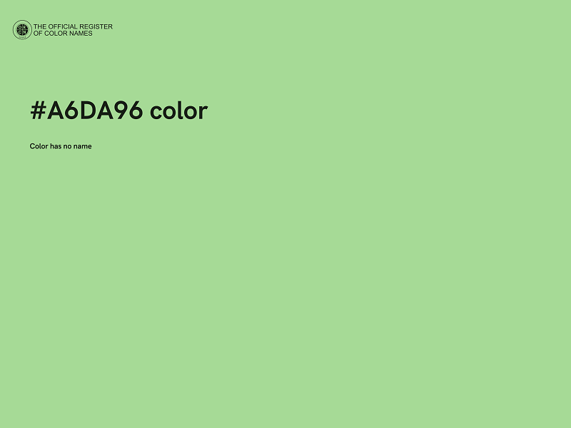 #A6DA96 color image