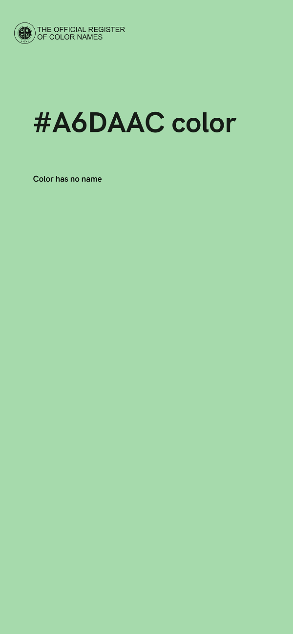 #A6DAAC color image