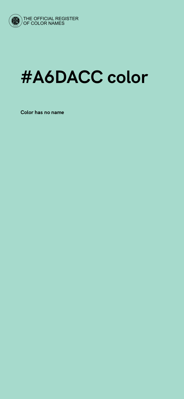 #A6DACC color image