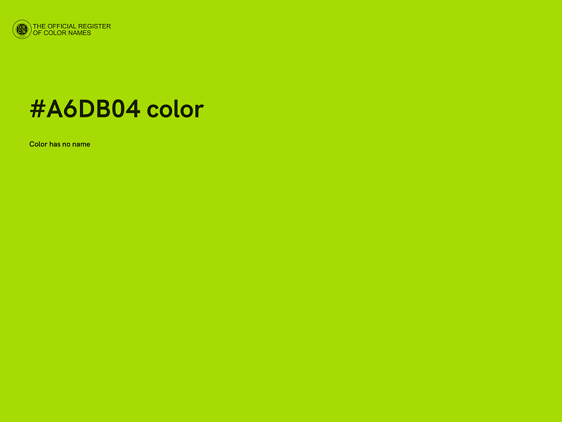 #A6DB04 color image