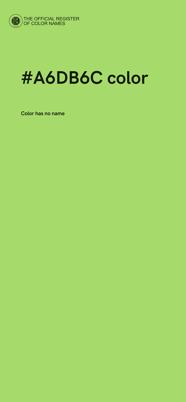 #A6DB6C color image