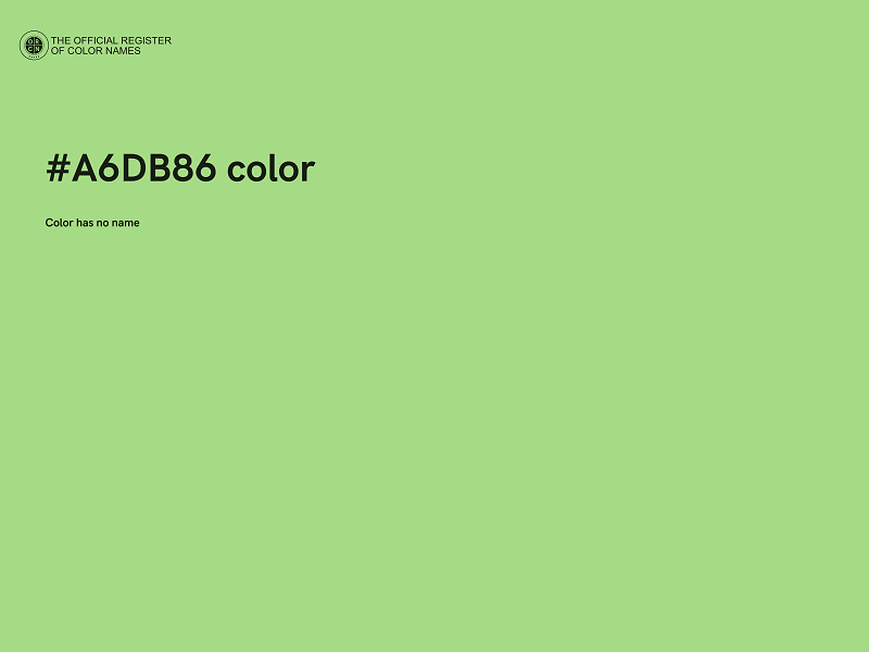 #A6DB86 color image