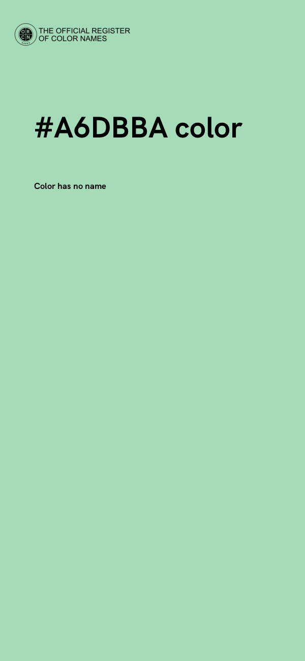 #A6DBBA color image