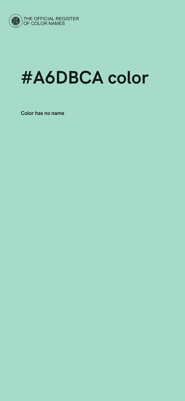 #A6DBCA color image