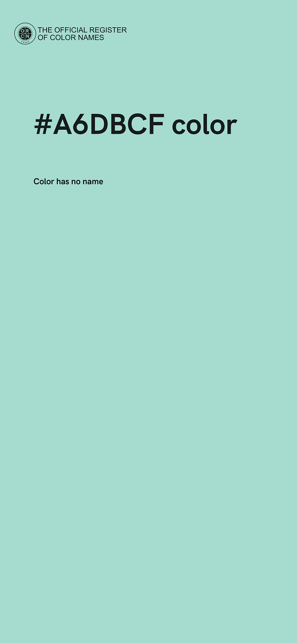 #A6DBCF color image